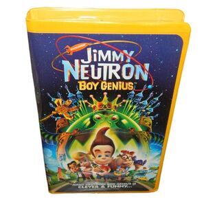 NICKELODEON Jimmy Neutron Boy Genius VHS movie in original clamshell case